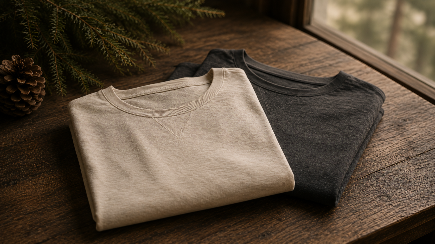 Premium neutral-toned apparel